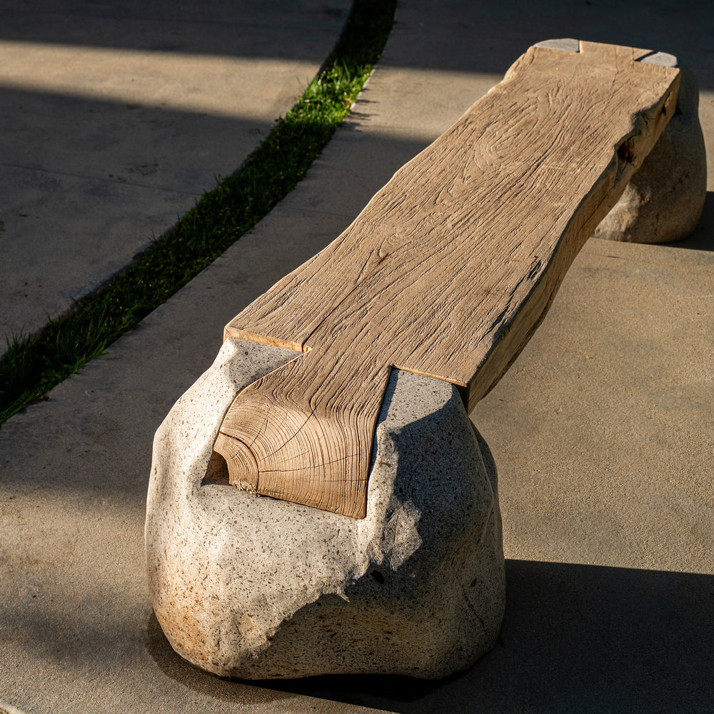 River Rock Bench - Berbere Imports