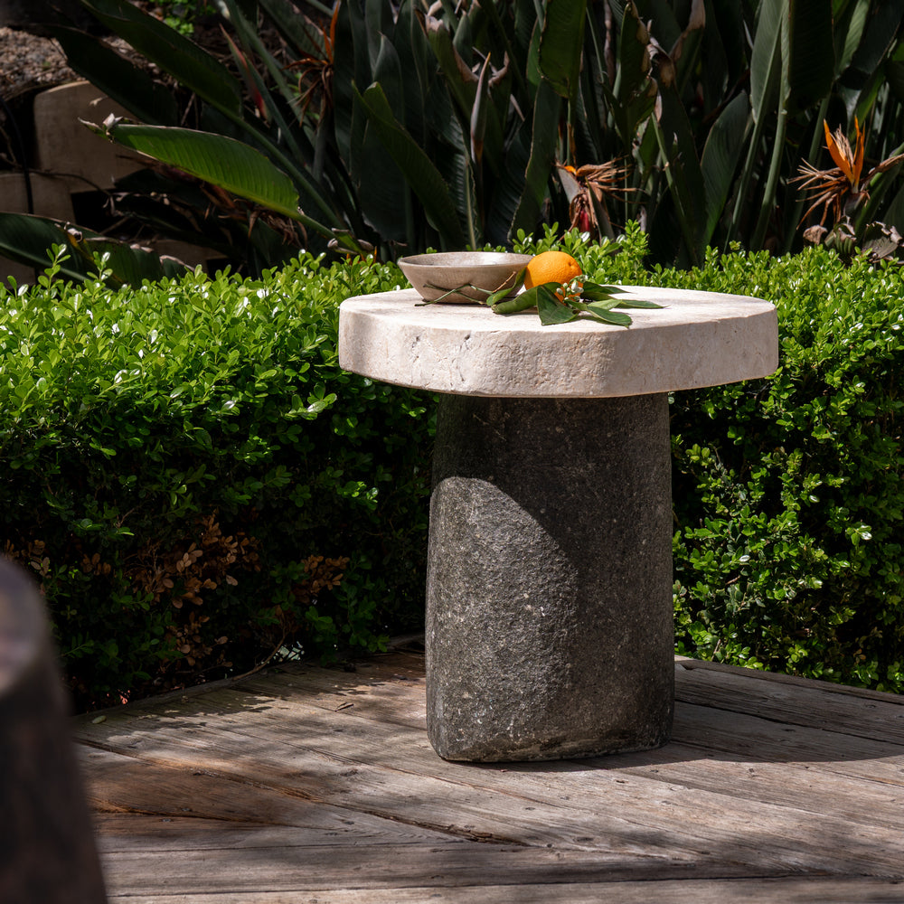 Stone Side Table - Berbere Imports